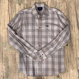 Brown check Faconnable dress shirt